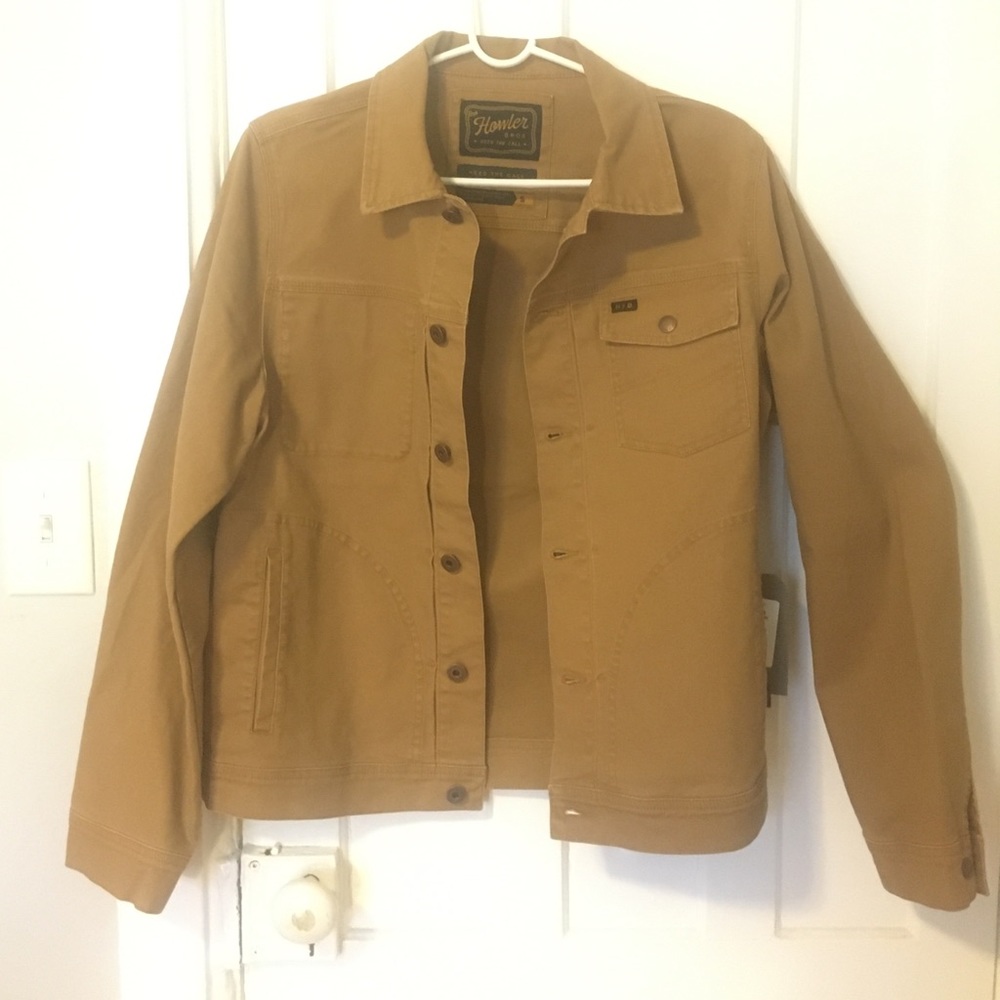 Howler Bros Tan Duck jacket size small NWT